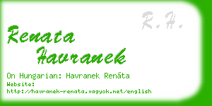 renata havranek business card